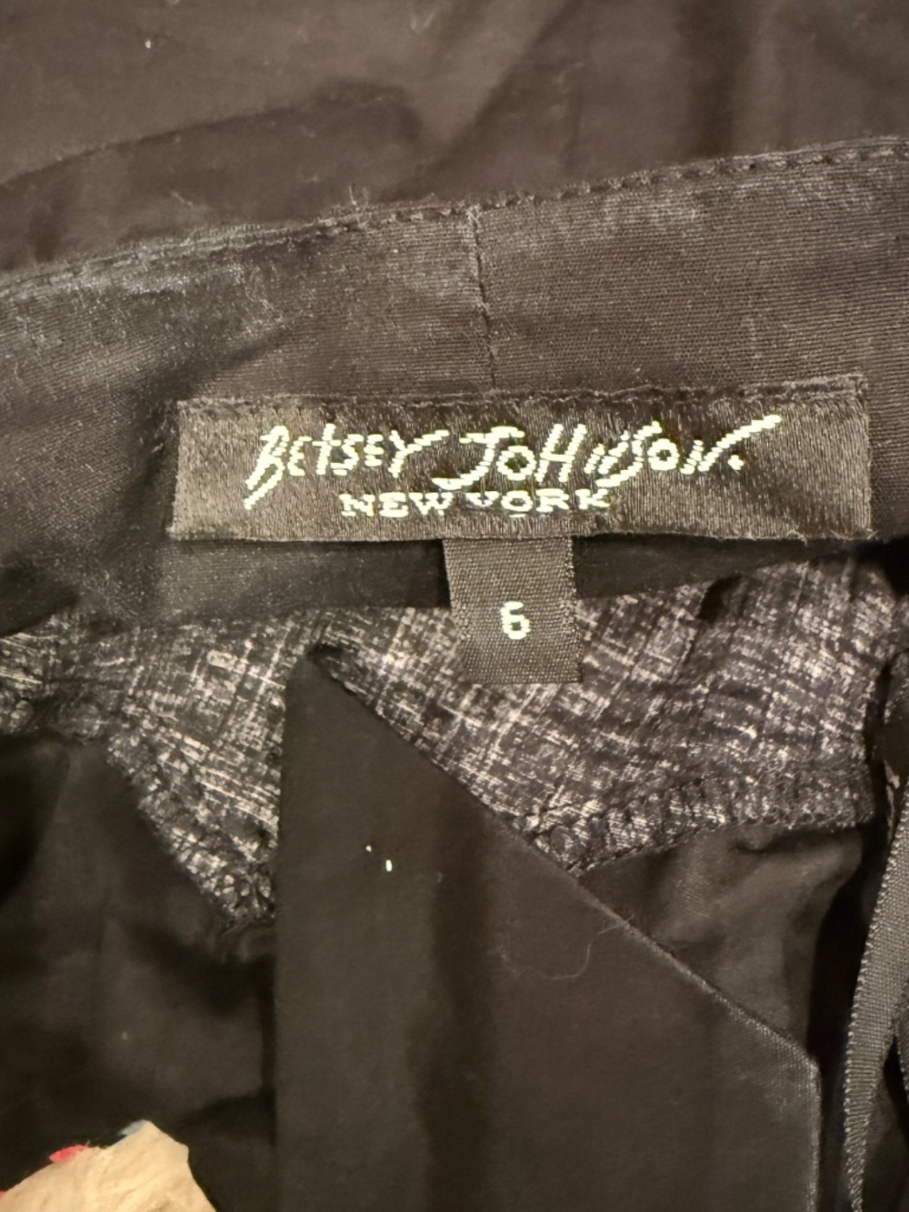 Vintage Y2K Betsey Johnson Striped Halter Dress Black Multicolor Size 6 - Picture 6 of 12